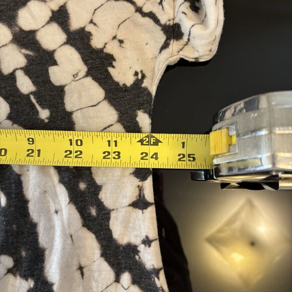 Free People We The Free Coastal Tee Black Small Tie-Dye Boho Oversized - Picture 4 of 6